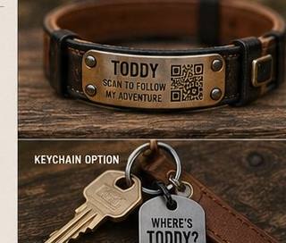 Dog Tag — Round Steel