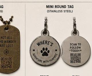 Dog Tag — Topo Brass